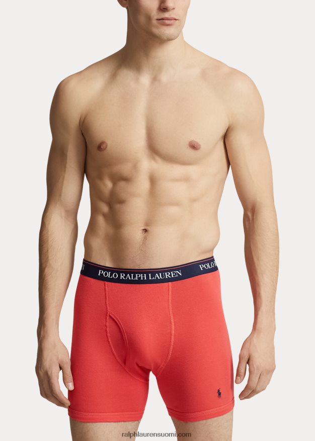 Ralph Lauren miehet Wicking boxer shortsit 3 kpl 0Z24ZR590 laivastonsininen/kuninkaallinen hibiscusprintti