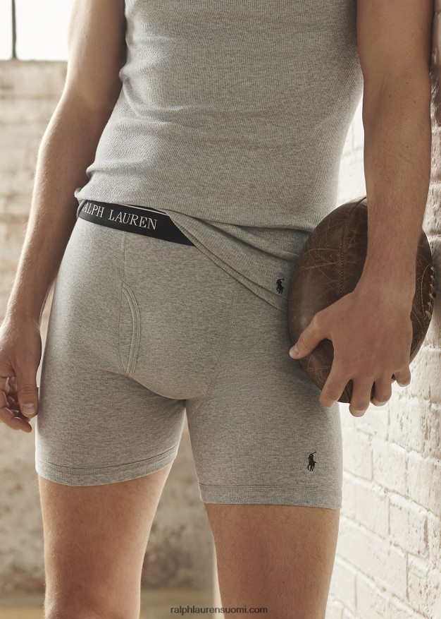 Ralph Lauren miehet Wicking boxer shortsit 5 kpl 0Z24ZR270 sininen/harmaa/punainen