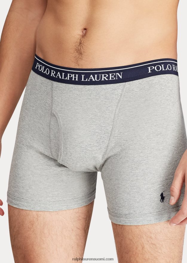 Ralph Lauren miehet Wicking boxer shortsit 5 kpl 0Z24ZR270 sininen/harmaa/punainen