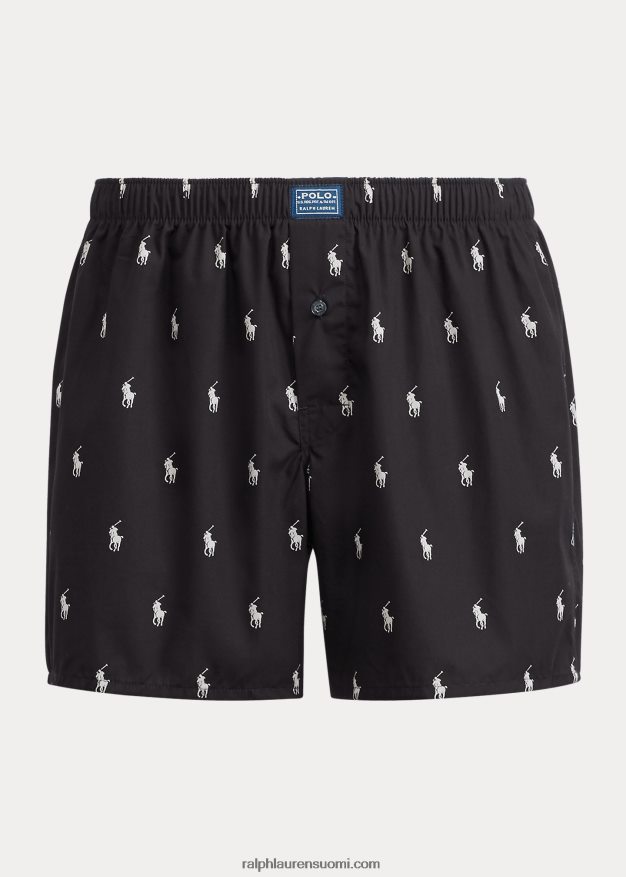 Ralph Lauren miehet allover poni nyrkkeilijä 0Z24ZR623 musta