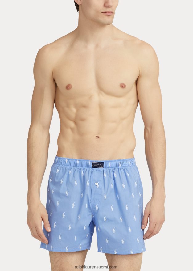 Ralph Lauren miehet allover poni nyrkkeilijä 0Z24ZR624 ranta sininen