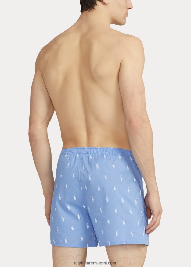 Ralph Lauren miehet allover poni nyrkkeilijä 0Z24ZR624 ranta sininen