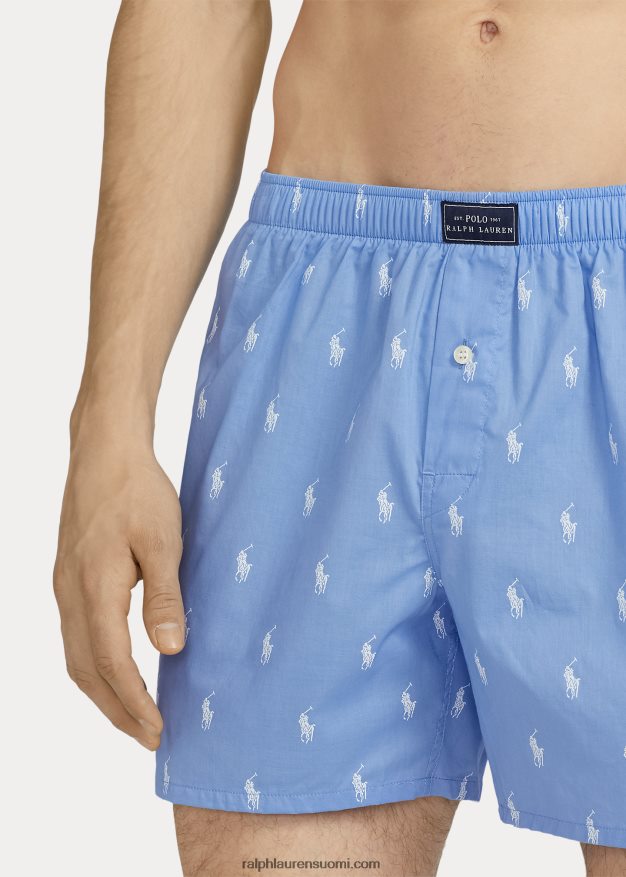 Ralph Lauren miehet allover poni nyrkkeilijä 0Z24ZR624 ranta sininen