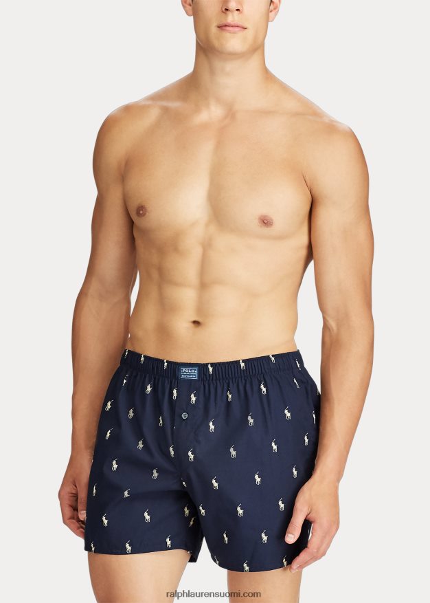 Ralph Lauren miehet allover poni nyrkkeilijä 0Z24ZR625 rantakivi khaki