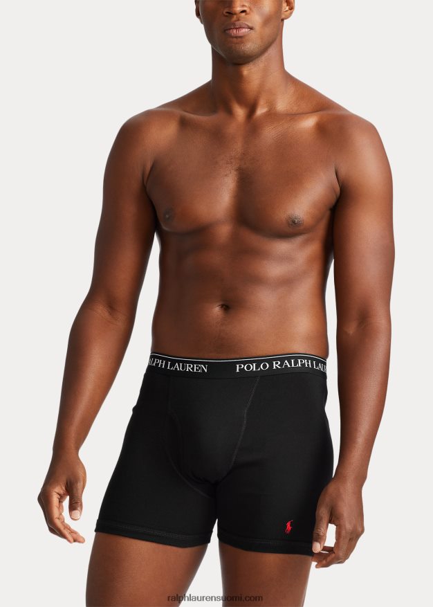 Ralph Lauren miehet boxer shortsit 3 kpl 0Z24ZR1508 musta/rl2000 punainen