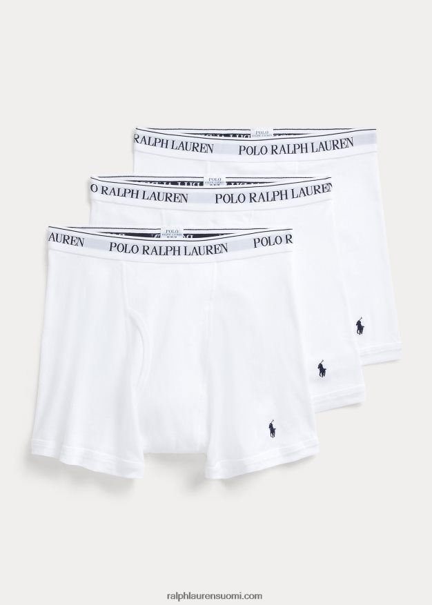 Ralph Lauren miehet boxer shortsit 3 kpl 0Z24ZR1509 valkoinen