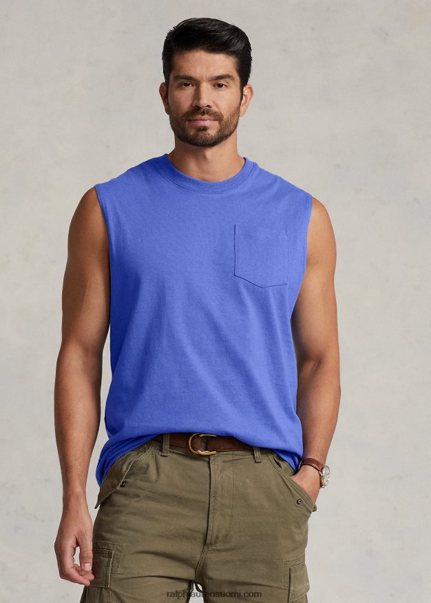 Ralph Lauren miehet jersey taskutankki 0Z24ZR1523 neitokivi sininen