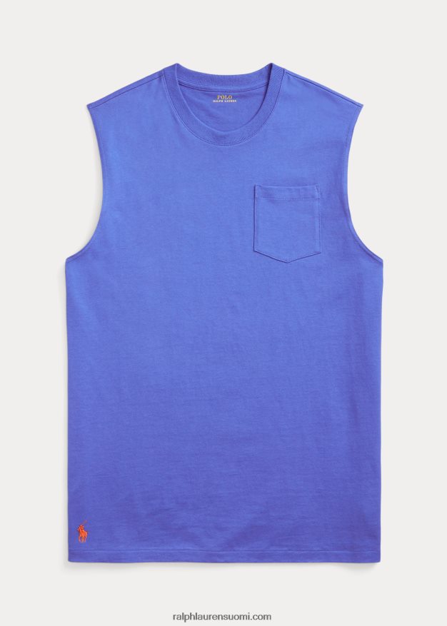 Ralph Lauren miehet jersey taskutankki 0Z24ZR1523 neitokivi sininen