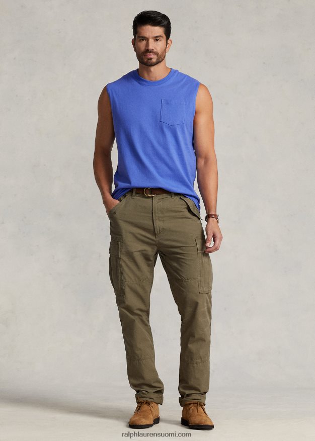 Ralph Lauren miehet jersey taskutankki 0Z24ZR1523 neitokivi sininen