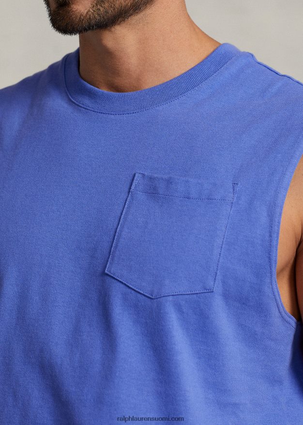 Ralph Lauren miehet jersey taskutankki 0Z24ZR1523 neitokivi sininen