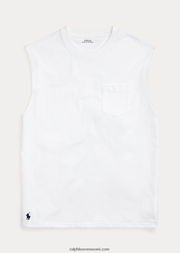 Ralph Lauren miehet jersey taskutankki 0Z24ZR227 valkoinen