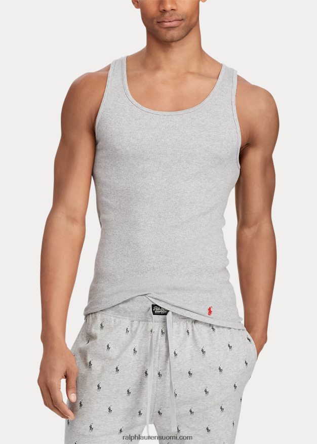 Ralph Lauren miehet klassinen Wicking tank aluspaita 3 kpl 0Z24ZR219 harmaa lajitelma
