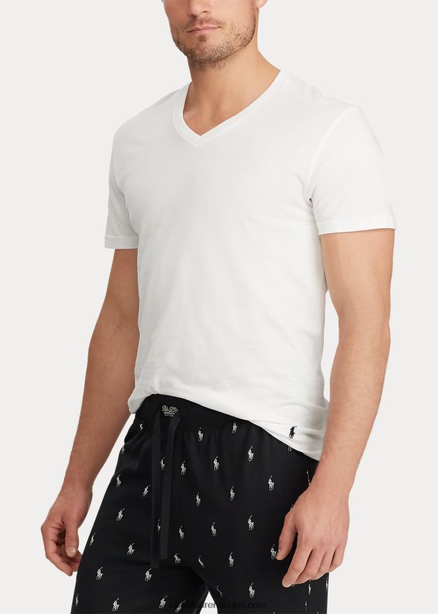 Ralph Lauren miehet klassinen siirtävä v-aukkoinen aluspaita 3 kpl 0Z24ZR1433