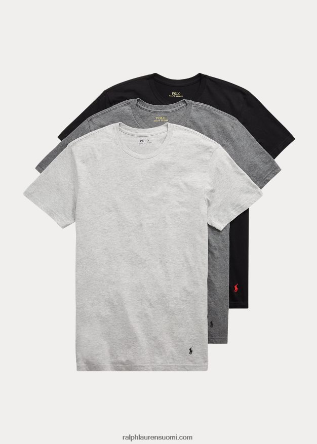 Ralph Lauren miehet klassinen wicking crew aluspaita 3 kpl 0Z24ZR224 harmaa lajitelma