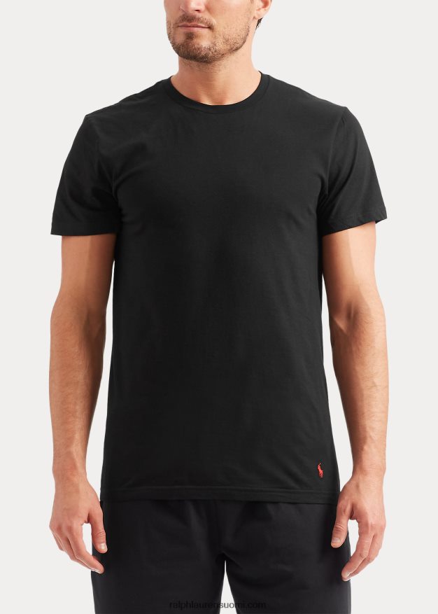 Ralph Lauren miehet klassinen wicking crew aluspaita 5 kpl 0Z24ZR8540 musta