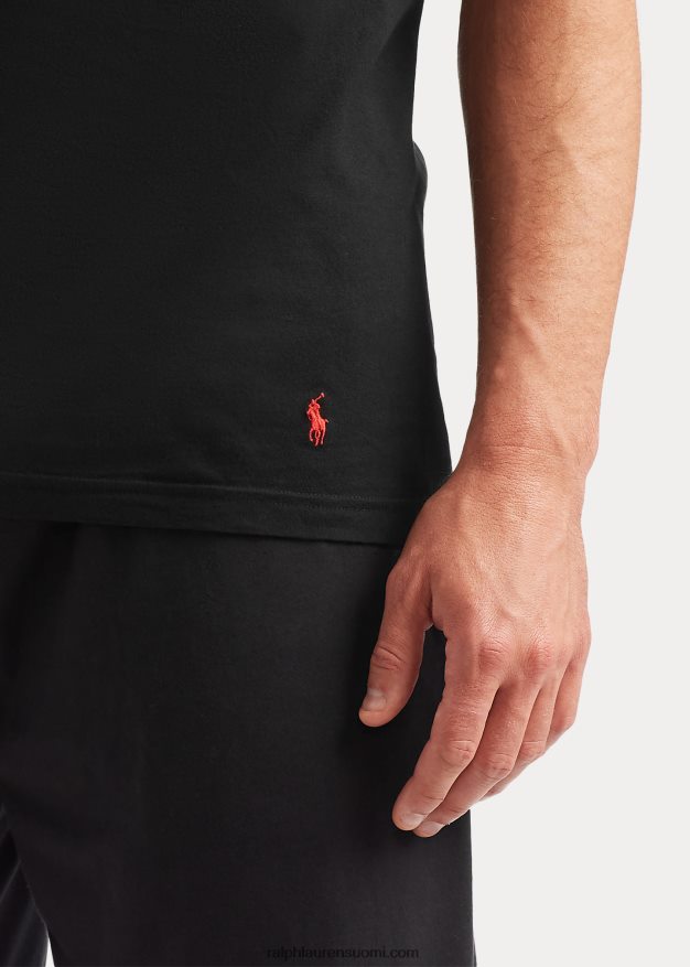 Ralph Lauren miehet klassinen wicking crew aluspaita 5 kpl 0Z24ZR8540 musta