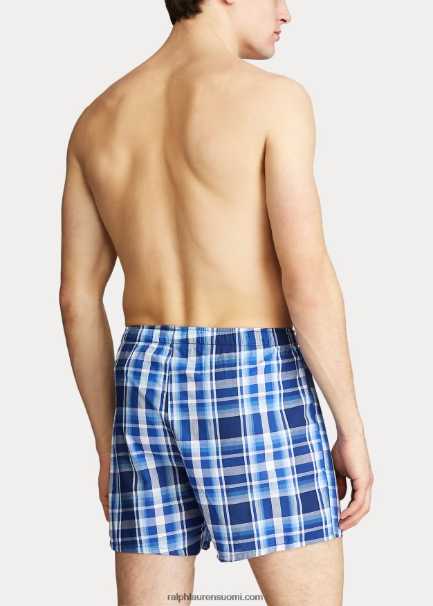 Ralph Lauren miehet kudottu puuvillaboksi 0Z24ZR200 monroe ruudullinen