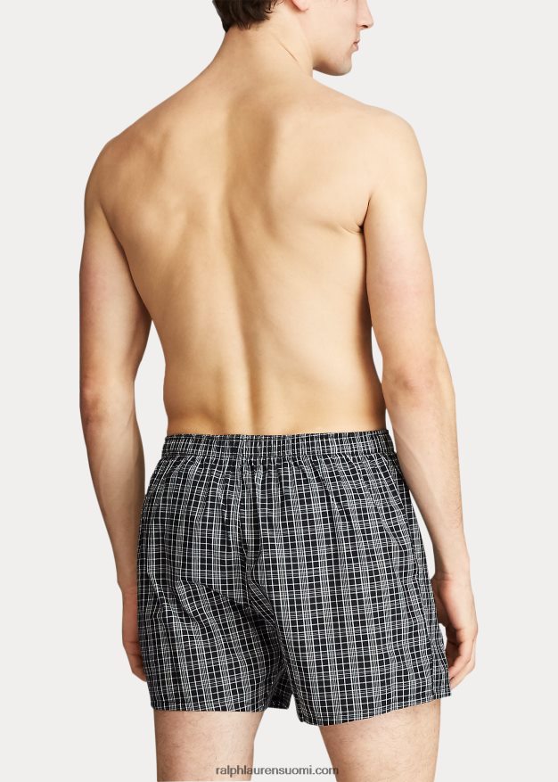 Ralph Lauren miehet kudottu puuvillaboksi 0Z24ZR201 smith ruudullinen