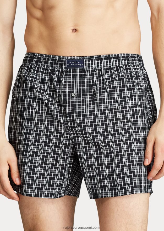 Ralph Lauren miehet kudottu puuvillaboksi 0Z24ZR201 smith ruudullinen