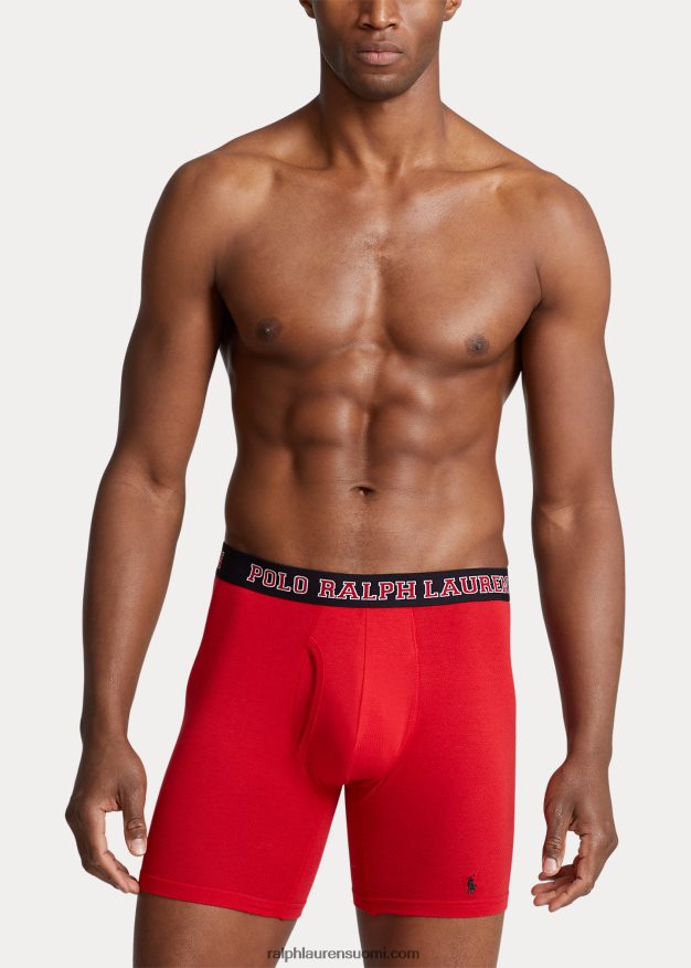 Ralph Lauren miehet mesh boxer shortsit 5 kpl 0Z24ZR524 musta/punainen/hiili