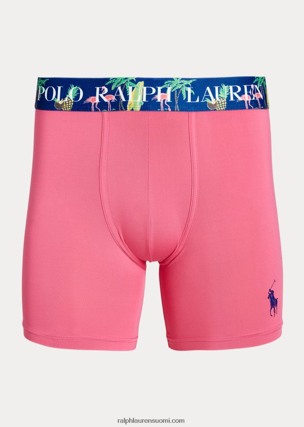 Ralph Lauren miehet mikrokuituliina bokserit 0Z24ZR261 aavikon pinkki/kuninkaallinen