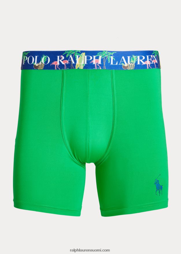 Ralph Lauren miehet mikrokuituliina bokserit 0Z24ZR262 golfvihreä / graafinen kuninkaallinen