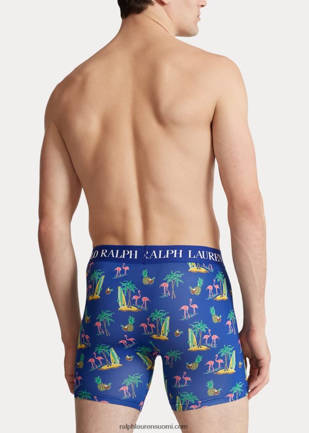 Ralph Lauren miehet mikrokuituliina bokserit 0Z24ZR324 kookosflamingoprintti