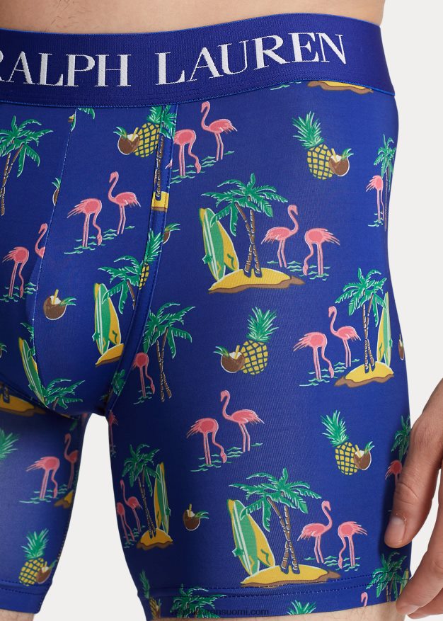 Ralph Lauren miehet mikrokuituliina bokserit 0Z24ZR324 kookosflamingoprintti