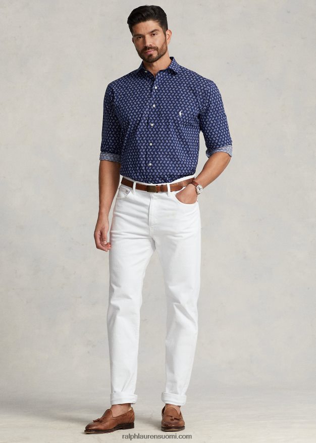 Ralph Lauren miehet Foulard joustava popliinipaita 0Z24ZR1359 gansett foulard