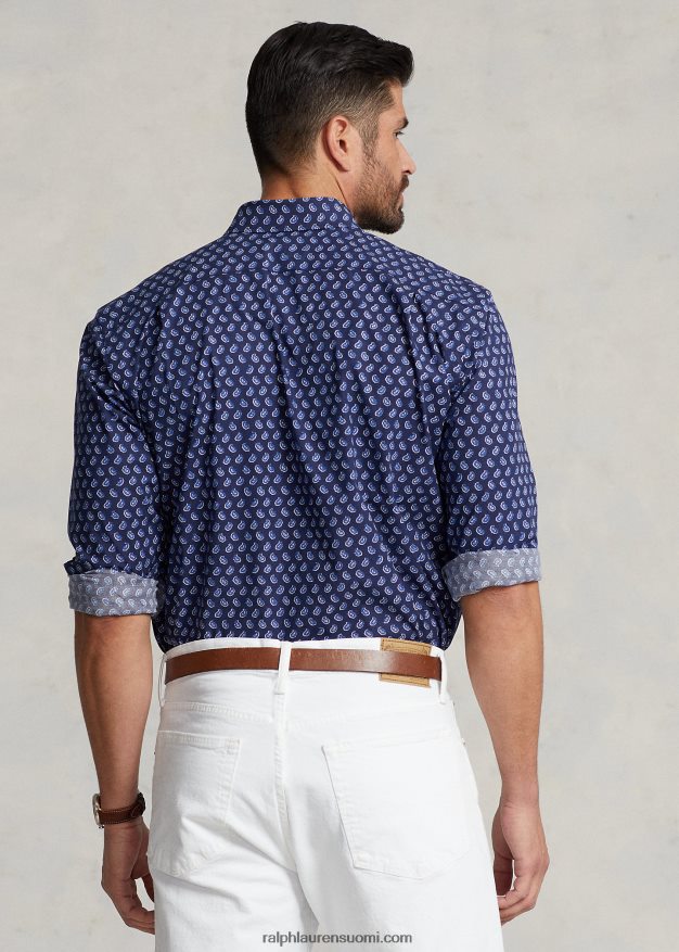 Ralph Lauren miehet Foulard joustava popliinipaita 0Z24ZR1359 gansett foulard