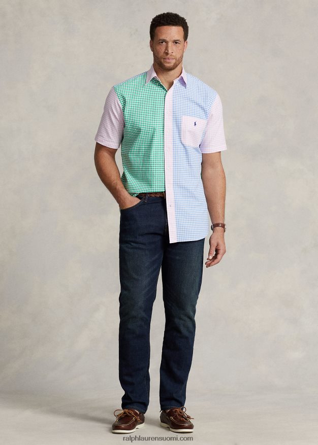 Ralph Lauren miehet gingham hauska paita 0Z24ZR1560 gingham hauska paita