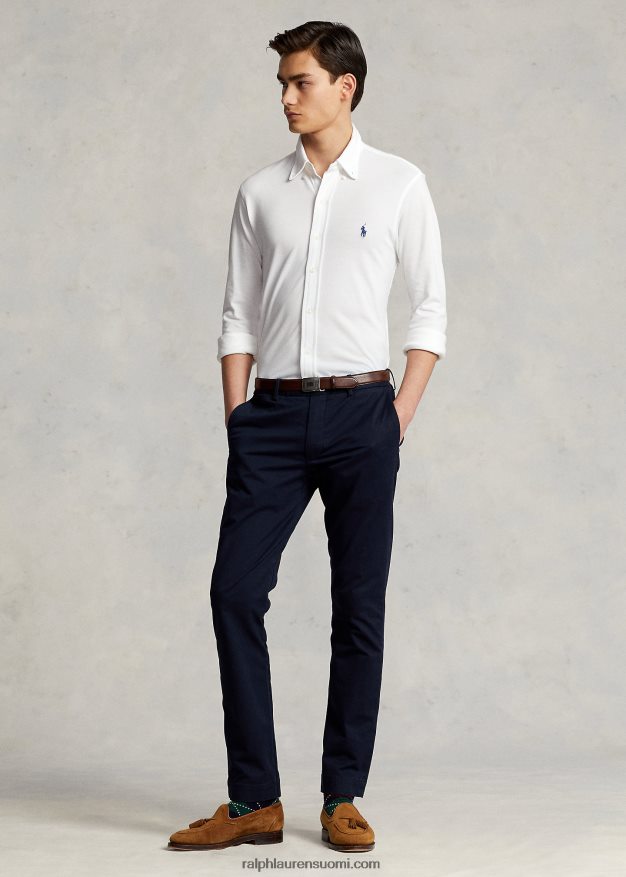 Ralph Lauren miehet höyhenpainoinen verkkopaita 0Z24ZR411 valkoinen