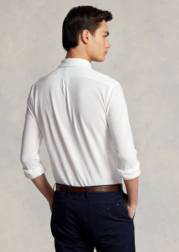 Ralph Lauren miehet höyhenpainoinen verkkopaita 0Z24ZR411 valkoinen