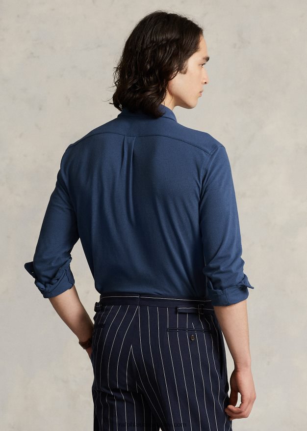 Ralph Lauren miehet höyhenpainoinen verkkopaita 0Z24ZR415 vanha kuninkaallinen