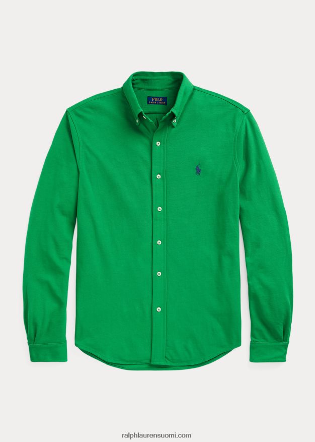 Ralph Lauren miehet höyhenpainoinen verkkopaita 0Z24ZR417 optinen vihreä