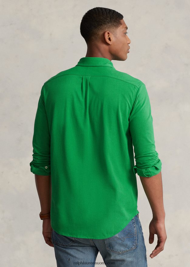 Ralph Lauren miehet höyhenpainoinen verkkopaita 0Z24ZR417 optinen vihreä