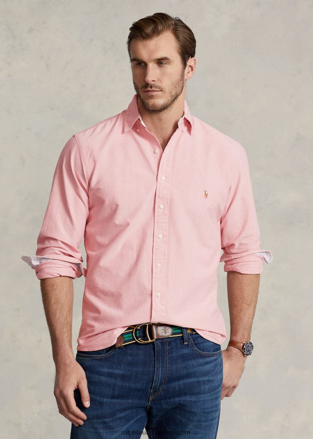Ralph Lauren miehet ikoninen oxford-paita 0Z24ZR1439 auringonnousun punainen