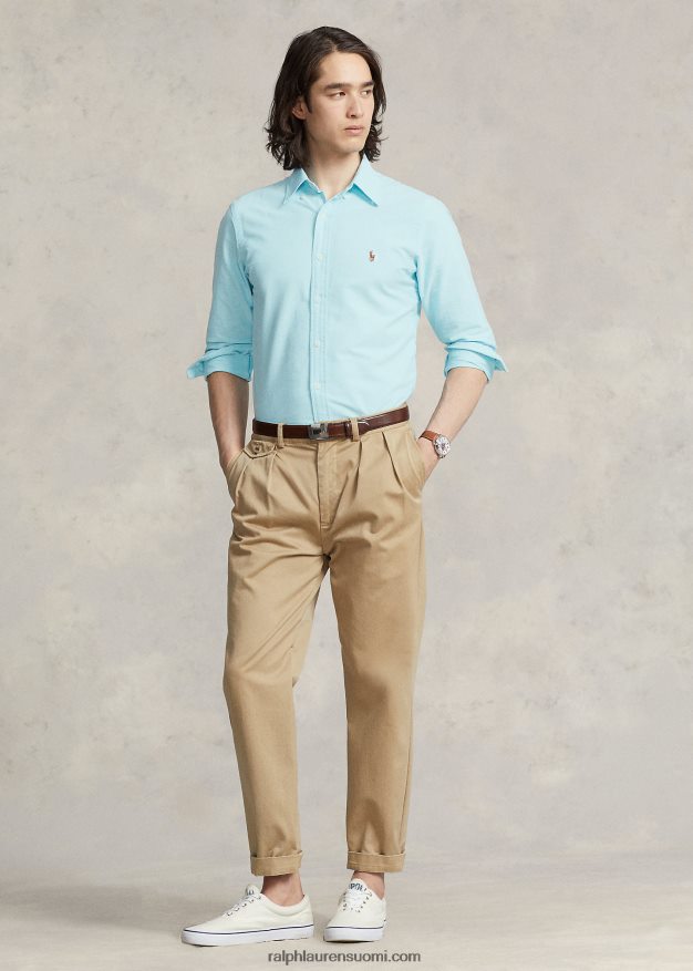 Ralph Lauren miehet ikoninen oxford-paita sopii kaikkiin 0Z24ZR8371 egean sininen