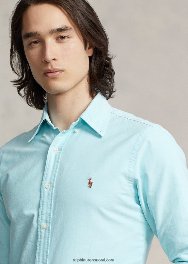 Ralph Lauren miehet ikoninen oxford-paita sopii kaikkiin 0Z24ZR8371 egean sininen