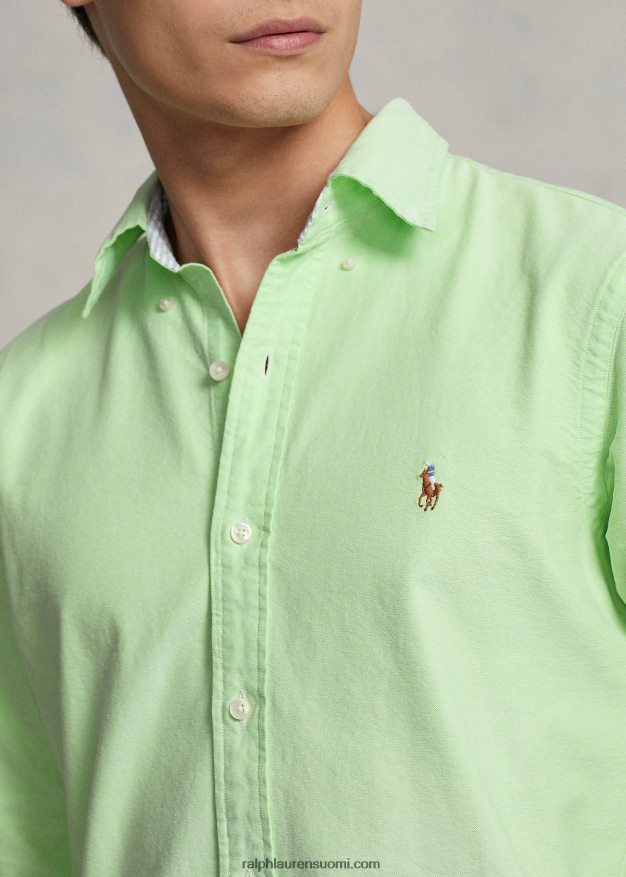 Ralph Lauren miehet ikoninen oxford-paita sopii kaikkiin 0Z24ZR8372 keidas vihreä