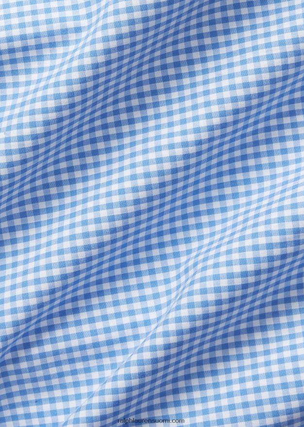 Ralph Lauren miehet joustava popliinipaita 0Z24ZR1506 sininen/valkoinen ruutu