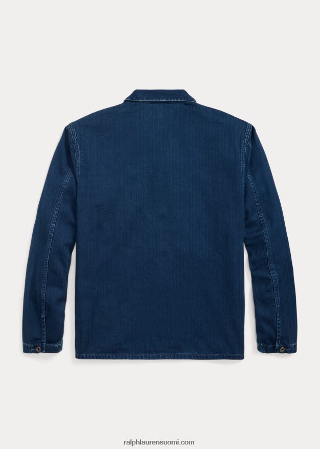 Ralph Lauren miehet kalanruototvillipäällyspaita 0Z24ZR1773 indigo