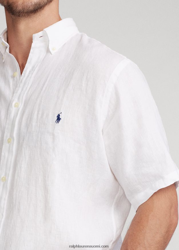 Ralph Lauren miehet kevyt pellava paita 0Z24ZR1903 valkoinen