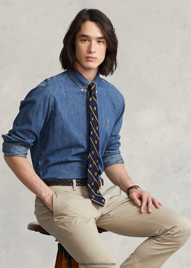 Ralph Lauren miehet klassinen farkkupaita 0Z24ZR647 denim