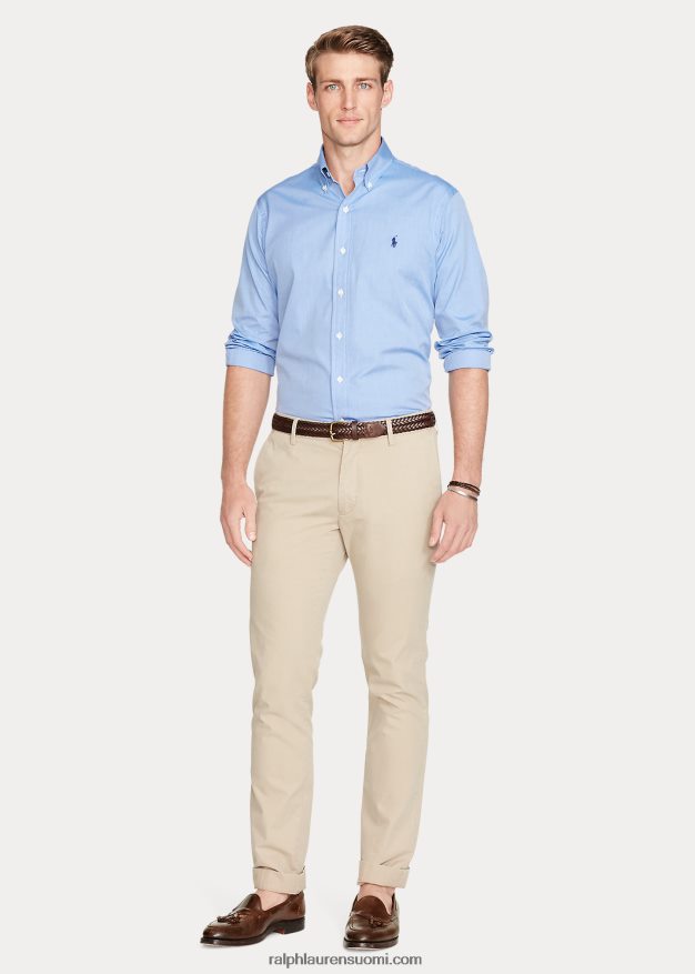 Ralph Lauren miehet klassinen istuva popliinipaita 0Z24ZR8648 sininen