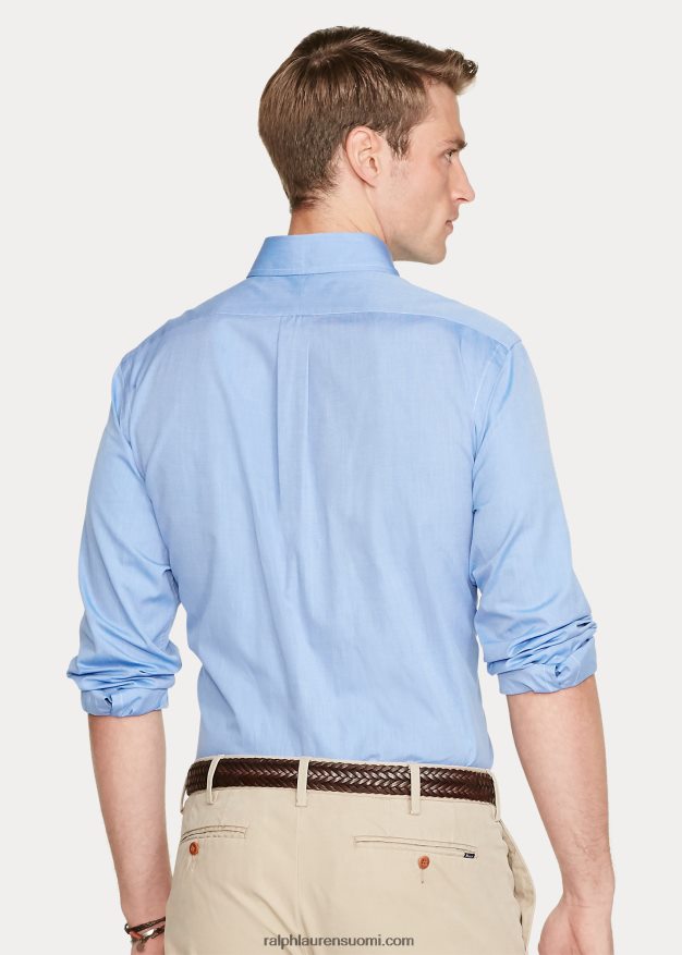 Ralph Lauren miehet klassinen istuva popliinipaita 0Z24ZR8648 sininen