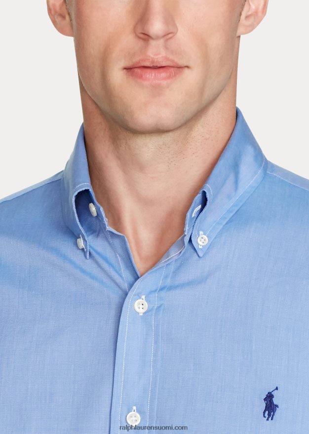 Ralph Lauren miehet klassinen istuva popliinipaita 0Z24ZR8648 sininen