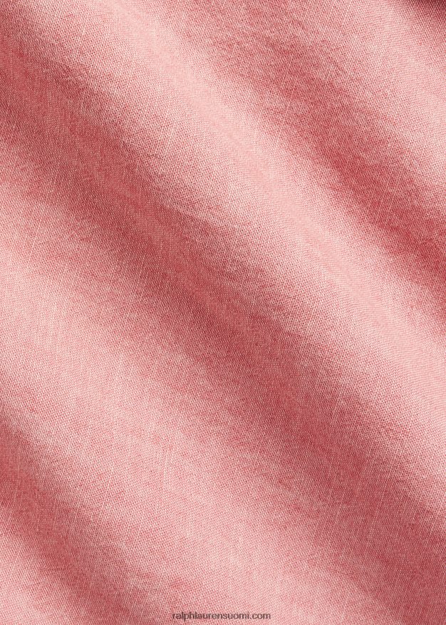 Ralph Lauren miehet klassinen istuvuus chambray paita 0Z24ZR834 merihenkinen punainen/valkoinen