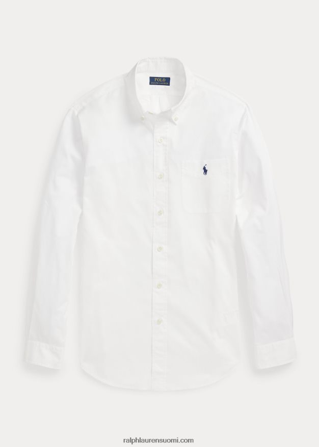 Ralph Lauren miehet klassinen istuvuus höyhenpainoinen twill-paita 0Z24ZR804 valkoinen