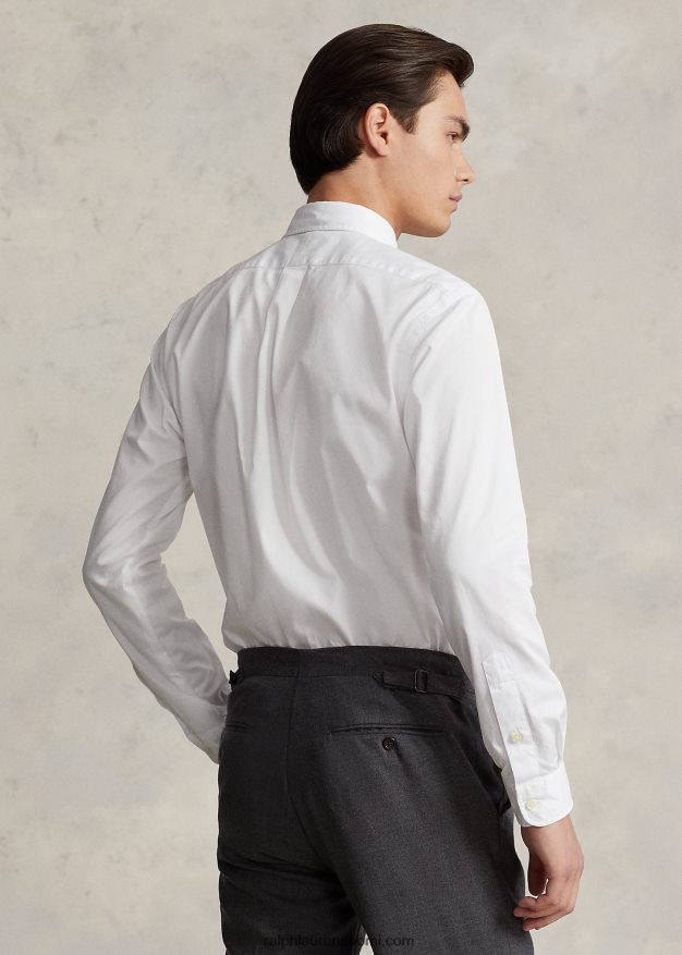 Ralph Lauren miehet klassinen istuvuus höyhenpainoinen twill-paita 0Z24ZR804 valkoinen